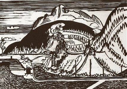 Ernst Ludwig Kirchner - Clavadeler Berg von Frauenkirch aus - 1933