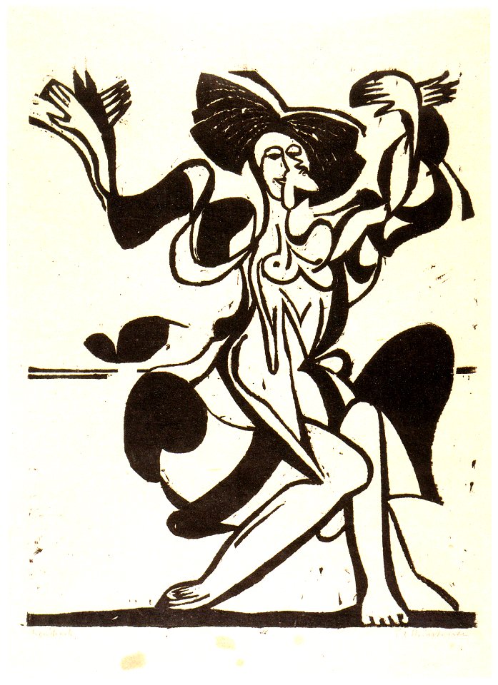 Ernst Ludwig Kirchner - Die Tanzende Mary Wigman - 1933