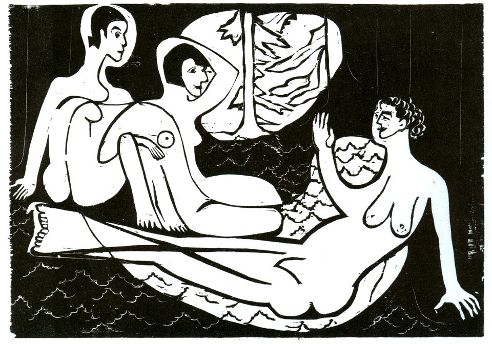 Ernst Ludwig Kirchner - Drei Akte im Walde - 1933