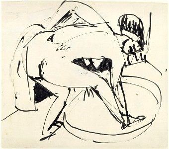 Ernst Ludwig Kirchner - Girl in tub - Google Art Project