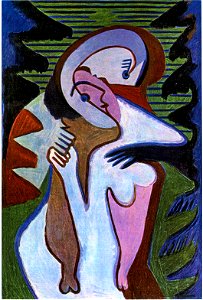 Ernst Ludwig Kirchner - Liebespaar (Der Kuss)