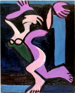 Ernst Ludwig Kirchner - Tanzender Frauenakt, Gret Palucca 1929-30