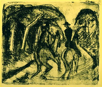 Ernst Ludwig Kirchner - Reiter im Grunewald - Google Art Project