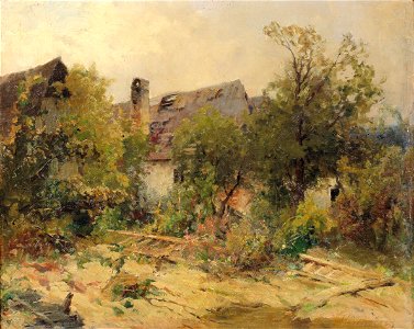 Ernestine von Kirchsberg Landschaft mit Bauernhaus