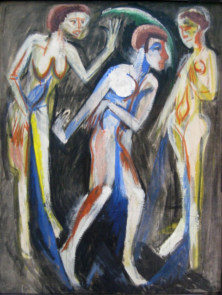 Ernst Ludwig Kirchner Der Tanz zwischen den Frauen 1915-1