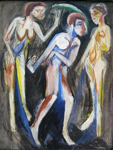 Ernst Ludwig Kirchner Der Tanz zwischen den Frauen 1915-1
