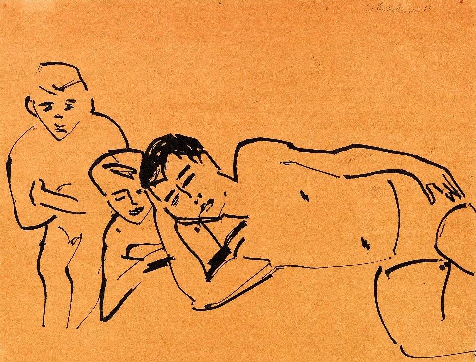 Ernst Ludwig Kirchner Drei Personen 1905