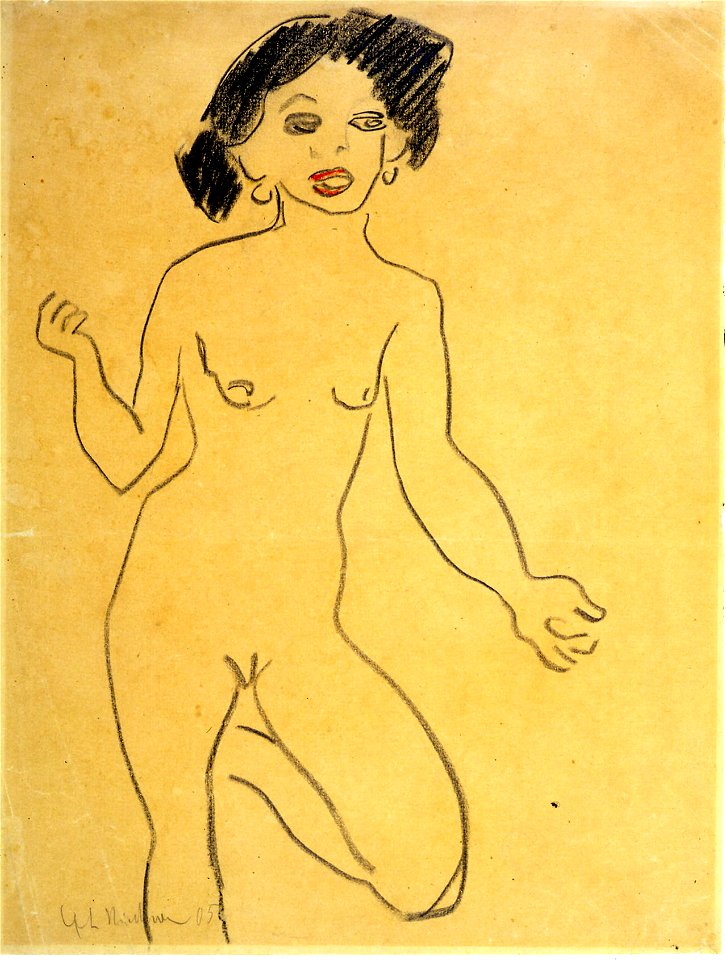 Ernst Ludwig Kirchner Erzählende Milli 1909