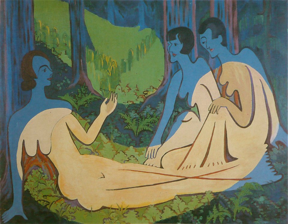 Ernst Ludwig Kirchner - Trois nus