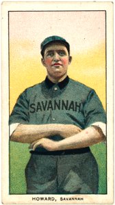 Ernie Howard, Savannah Team, baseball card portrait LCCN2008676907