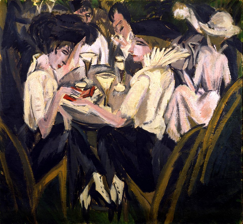 Ernst Ludwig Kirchner Im Cafégarten