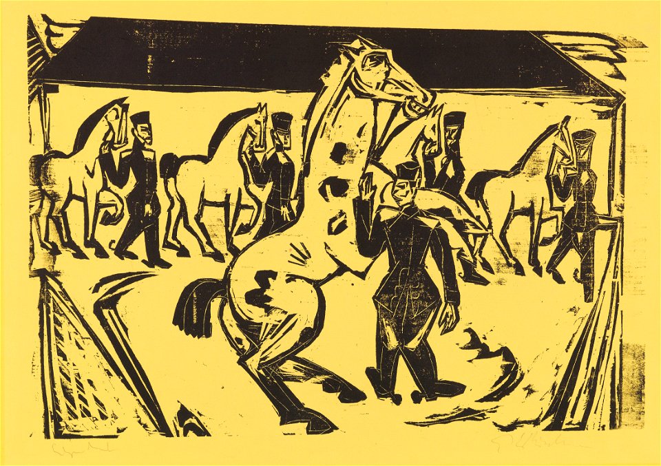 Ernst Ludwig Kirchner Kasernenreithof 1915