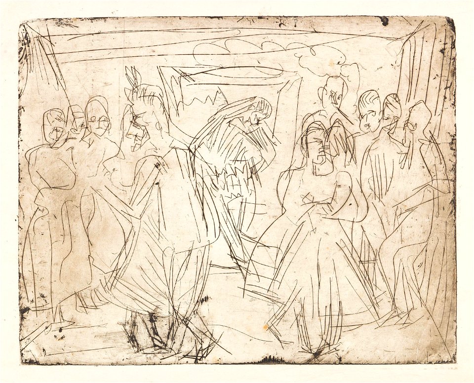 Ernst Ludwig Kirchner Bauerntanz in der Sennhütte 1920