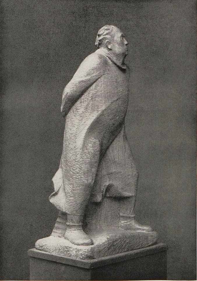 Ernst Barlach - Spaziergänger. Holzplastik