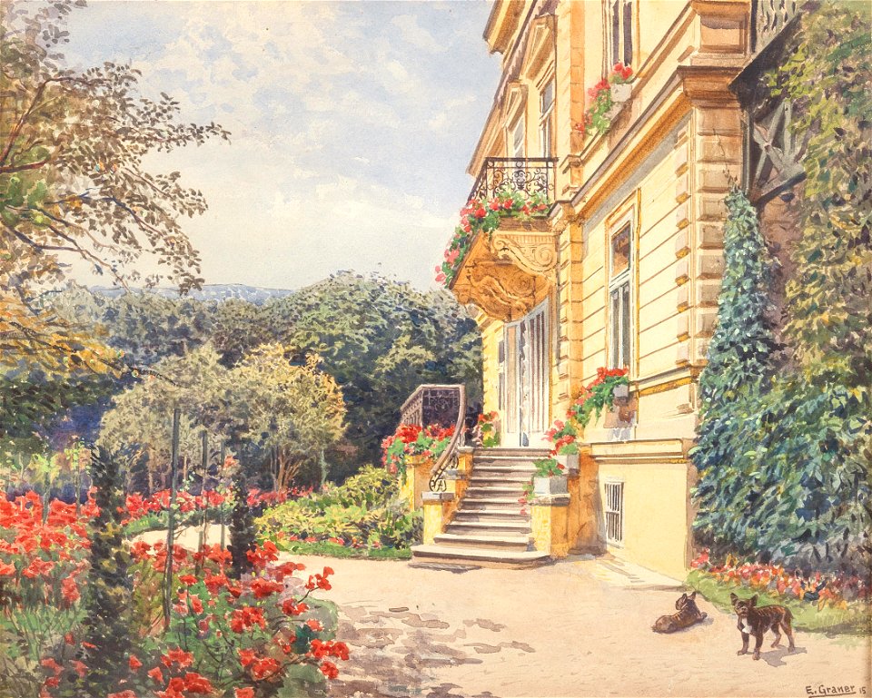 Ernst Graner Villa in gepflegtem Garten