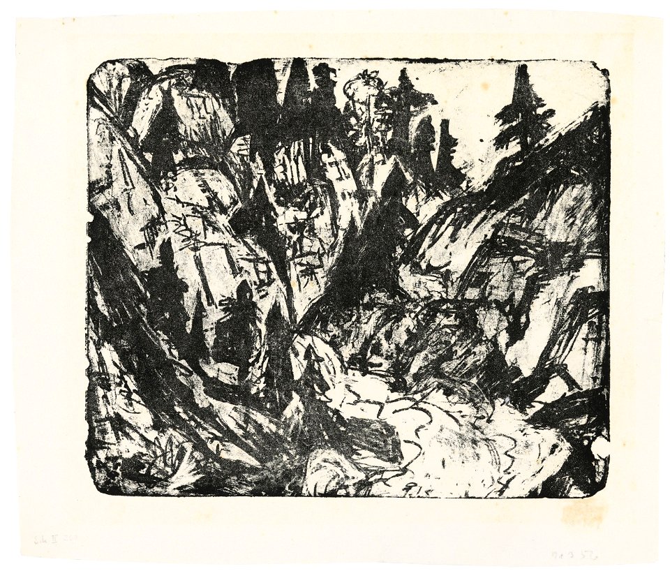 Ernst Ludwig Kirchner Felsenbach 1919