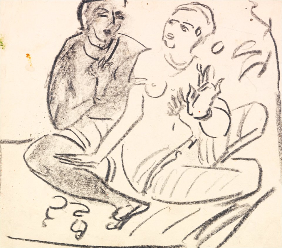 Ernst Ludwig Kirchner Hockendes Paar