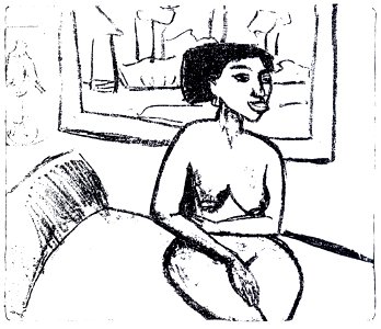 Ernst Ludwig Kirchner Negerin auf einem Bett 1911 img02