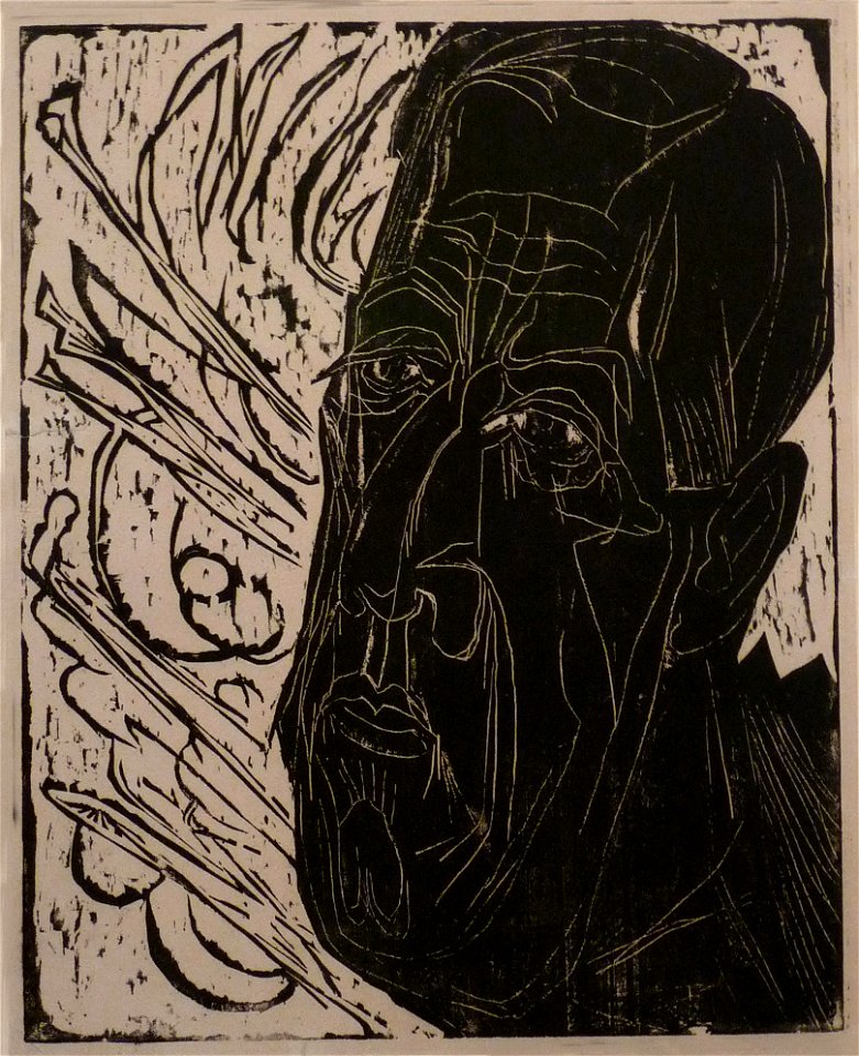 Ernst Ludwig Kirchner-Kopf des Kranken II-1917