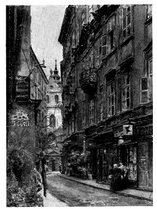Ernst Graner Views of Vienna Weihburggasse 1925 dgE