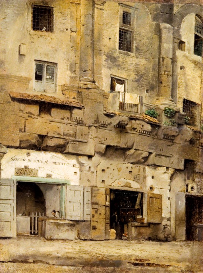 Ernst Meyer - Parti af Teatro Marcello i Rom