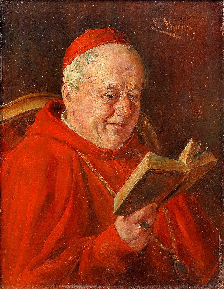 Ernst Nowak Lesender Kardinal