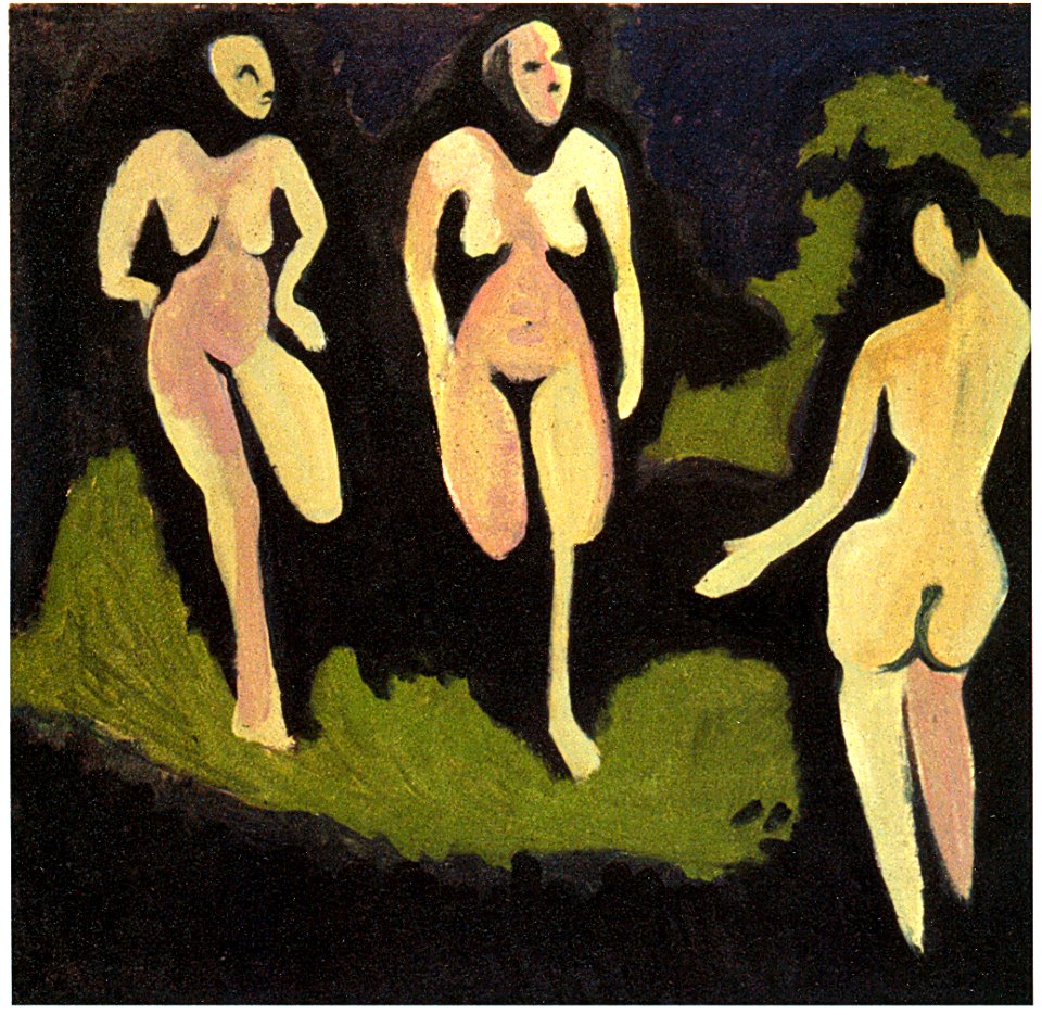 Ernst Ludwig Kirchner - Akte auf der Wiese - ca 1929