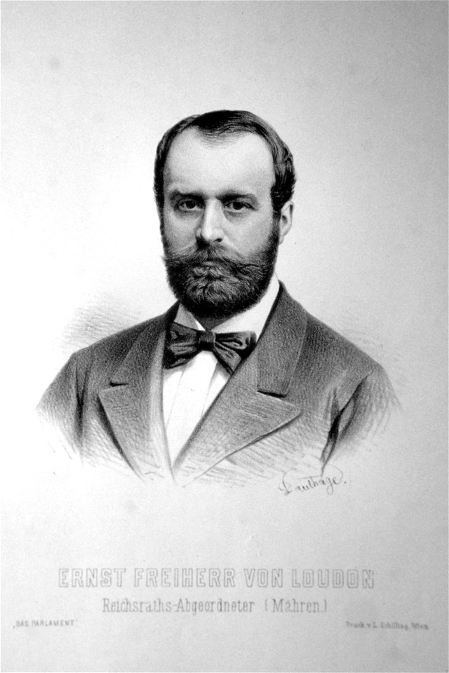 Ernst von Loudon Litho