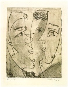 Ernst Ludwig Kirchner - Drei Gesichter -1929