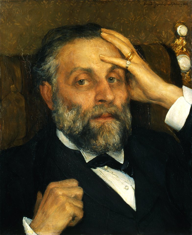 Ernst Josephson-Poträtt av Pontus Fürstenberg
