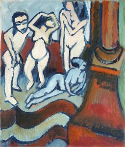 Ernst Ludwig Kirchner - Four Wooden Sculptures - 2010.16.A-B.McD - Dallas Museum of Art