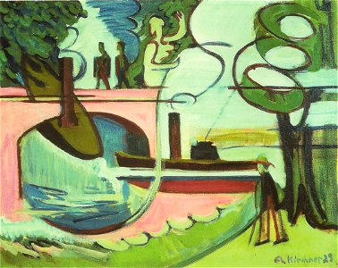 Ernst Ludwig Kirchner - Lützow-Ufer am Morgen - 1929