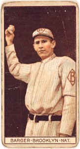 Eros Barger, Brooklyn Dodgers, baseball card portrait LCCN2008677441