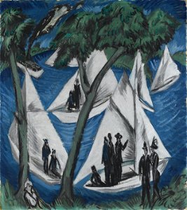 Ernst Ludwig Kirchner - Segelboote bei Grünau