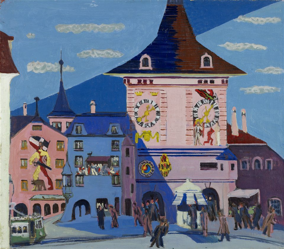 Ernst Ludwig Kirchner - Bern with Belltower - 61.36.21 - Minneapolis Institute of Arts