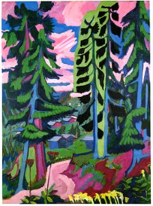 Ernst Ludwig Kirchner - Wildboden, Bergwald - 1927-28
