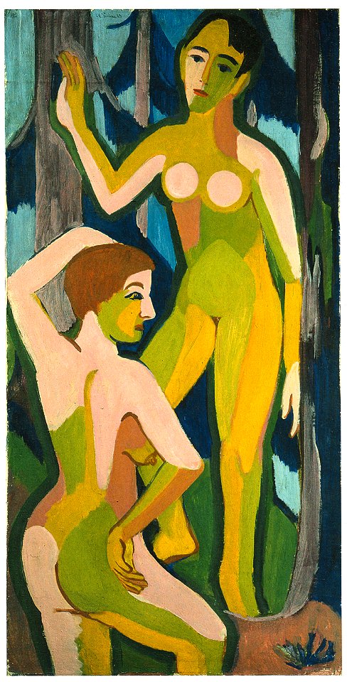 Ernst Ludwig Kirchner - Zwei Akte im Wald II