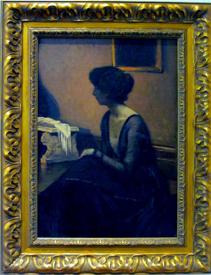 Errazuriz, Jose Tomas - Eugenia Huici, esposa del pintor -ost 53-5x38.5 fRF1