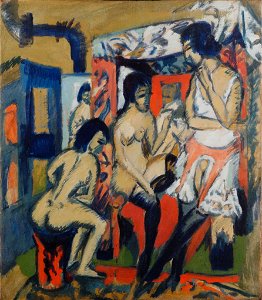 Ernst Ludwig Kirchner - Nudes in Studio - Google Art Project