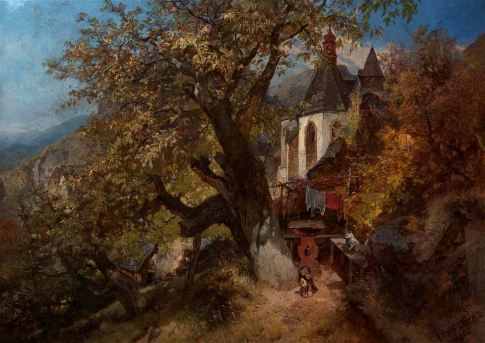 Erwin Oehme In der Bergstadt Graupen 1902