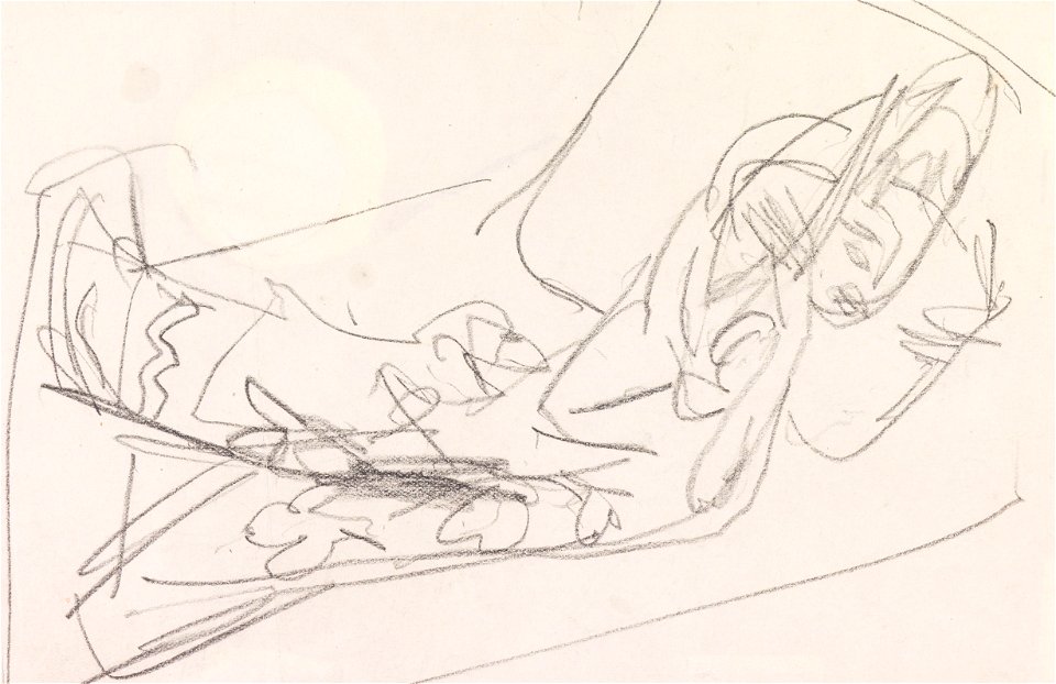 Ernst Ludwig Kirchner Liegende (Skizze zu dem Gemälde Olympia)