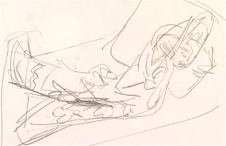 Ernst Ludwig Kirchner Liegende (Skizze zu dem Gemälde Olympia)