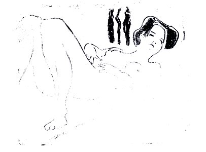 Ernst Ludwig Kirchner Liegender weiblicher Akt 1909