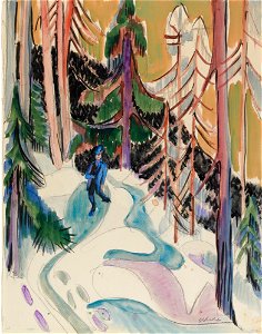 Ernst Ludwig Kirchner - Spaziergang im Walde