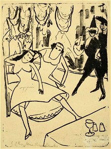Ernst Ludwig Kirchner Maskenball 1911