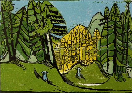 Ernst Ludwig Kirchner - Waldfriedhof - 1933
