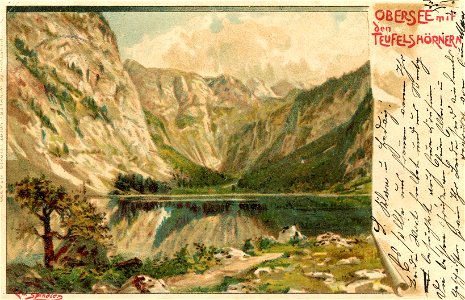 Erwin Spindler Ansichtskarte Berchtesgaden-Obersee