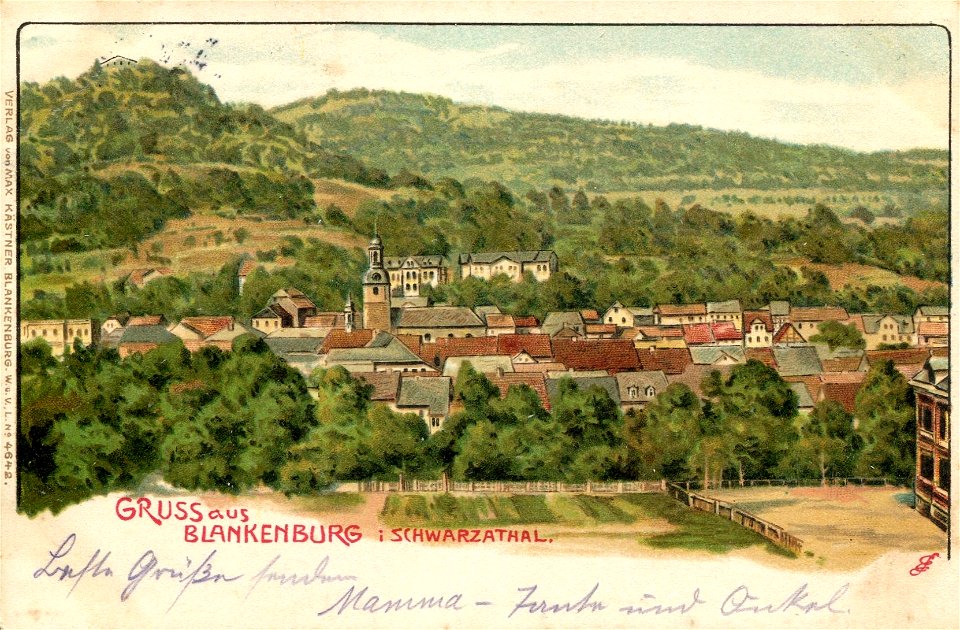Erwin Spindler Ansichtskarte Blankenburg