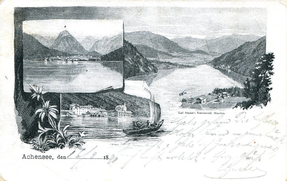 Erwin Spindler Ansichtskarte Achensee