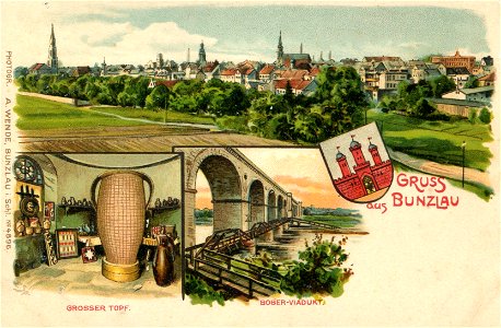 Erwin Spindler Ansichtskarte Bunzlau